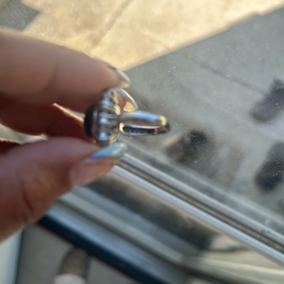 Sterling silver lapis blue topaz ring - Picture 2 of 3